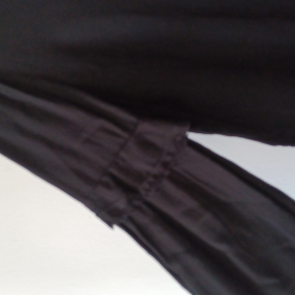 SUMMER Black FRINGE Distressed Detailed Black Pocket Blouse Button Down Shirt - Picture 7 of 7